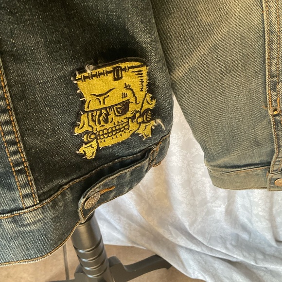 Lip Service Blue Denim Jacket with Patches - Picture 8 of 10